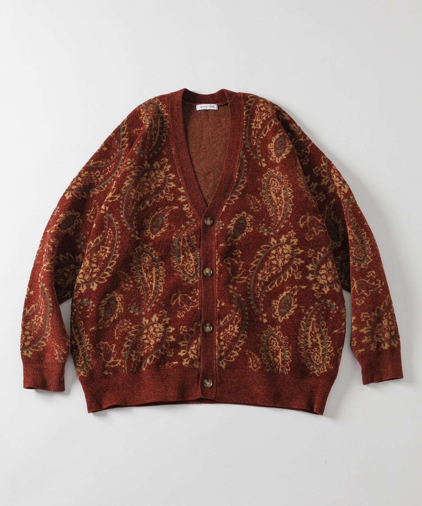 【FREAK’S STORE】質感復古佩斯利花紋開襟衫 日本預購