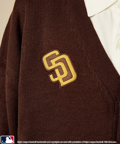 【PUBLUX】MLB × MARY QUANT 聯名款 LOGO刺繡針織開襟衫
