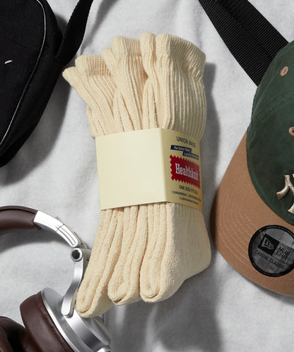 【Healthknit】美式厚磅長筒襪 3雙組 (副本)