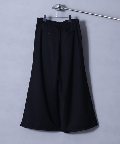 【Art re A】welise 優雅質感 TR 三褶設計 時尚寬版西裝褲