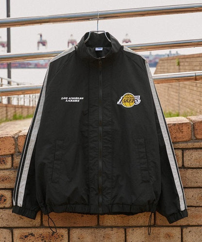 【MONO-MART】NBA系列 Lakers湖人隊刺繡 防潑水 寬版 運動外套