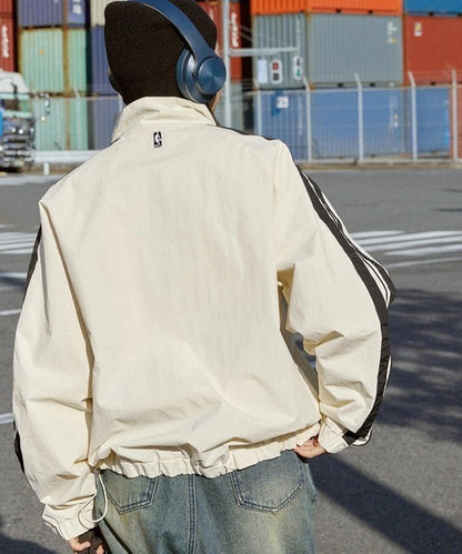 【MONO-MART】NBA系列 Lakers湖人隊刺繡 防潑水 寬版 運動外套