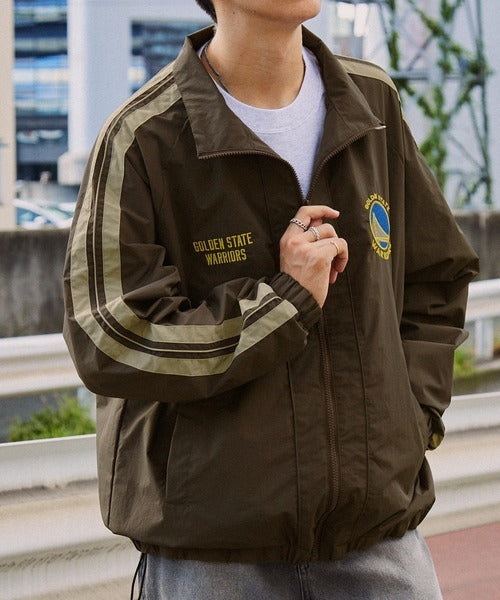 【MONO-MART】NBA特別款 Warriors勇士隊 防潑水 寬版 運動外套